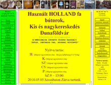 Tablet Screenshot of hollandbutorok.hu